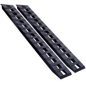 Heavy-Duty Ramps With Top Hook Attaching End, Universal Loading Ramp For Motorcycle, Tractor, ATV  UT 84 X 14 8800 LBS 1 Pair 2 Ramps Aluminum ,Black