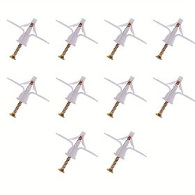 50 Aircraft Expansion Screws, Unique Shape, Strong Grip, Firm And Reliable, Suitable For A Variety Of Construction Installation Scenarios.