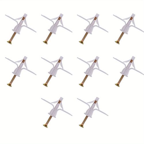 50 Aircraft Expansion Screws, Unique Shape, Strong Grip, Firm And Reliable, Suitable For A Variety Of Construction Installation Scenarios.