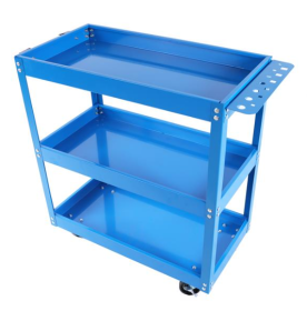 Tool Cart, 3 Tier Rolling Mechanical Tool Cart, Heavy Steel Multi-purpose Cart