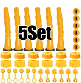 5X Replacement Gas Can Spout Nozzle Vent Kit For Plastic Gas Cans Old Style Cap
