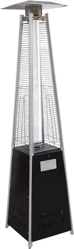Bosonshop Outdoor Patio Heater, Pyramid Standing Gas LP Propane Heater With Wheels 89 Inches Tall 42000 BTU For Commercial Courtyard (Black) Bosonshop Outdoor Patio Heater, Pyramid Standing Gas LP Propane Heater With Wheels 89 Inches Tall 42000 BTU For Commercial Courtyard (Black)