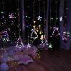 LED Fairy String Window Curtain Lights Star Christmas Xmas Party Home Indoor Random Style