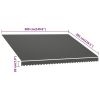 Awning Top Sunshade Canvas Anthracite 157.5"x118.1"