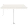 Freestanding Automatic Awning 118.1"x98.4" Cream