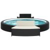 Spa Benches with Cushions 2 pcs Black Poly Rattan