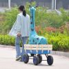 Outdoor Wagon All Terrain Pulling w/Wood Railing Air Tires Childre