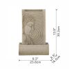 9x6.5x14" Indoor Buddha Water Fountain, Polyresin Tabletop Fountain with LED Light