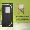 Portable Plus Type Full Size Far Infrared Sauna tent. Spa;  Detox ; Therapy and Relaxation at home.Larger Space; Stainless Steel Pipes Connector Easy