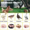 VEVOR Chicken Plucker Drill Attachment, Stainless Steel Drill Chicken Plucker, 18 Fingers Chicken Feather Plucker Machine, 0.4 Inches Shank Poultry De