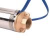 Deep Well Submersible Pump 1HP 220V/60Hz 33gpm Flow 207ft Head Submersible Bore Pump Water Pump Stainless Steel Water Pump