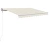 Automatic Retractable Awning 118.1"x98.4" Cream