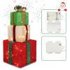 Box ABS Plastic Frame LED60 Light Warm White Light Three-Piece Set Onion Cloth Christmas Gift Box