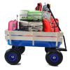 Outdoor Wagon All Terrain Pulling w/Wood Railing Air Tires Childre