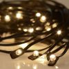 40 LEDs Solar String Light Warm White For 9 8rib AL Offset Umb