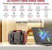 GOFORT Portable Power Station 540Wh/500W(Peak 1000W) 6 x AC 110V Outlets PD 60W Portable Solar Generator CPAP Battery Power Outage Supplies Emergency