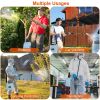 5L/1.3Gallon Electric Plant Sprayer Telescopic Rechargeable Garden Sprayer Automatic Handheld Sprayer with 3 Spray Spouts Shoulder Strap for Cleaning