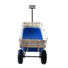Outdoor Wagon All Terrain Pulling w/Wood Railing Air Tires Childre