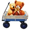 Outdoor Wagon All Terrain Pulling w/Wood Railing Air Tires Childre