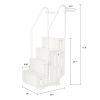 85*68*198cm PE Swimming Pool Escalator White