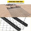 VEVOR 4' x 5' ATV Chain; UTV Tractor Attachments Drag Mat for Landscape Leveling or Sod Prepping; Durable Harrow Rake Grader for Gravel Driveway; Farm