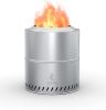 15 inch Smokeless Fire Pit Outdoor Wood Burning Portable Fire Pit Stainless Steel