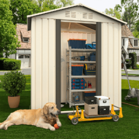 Outdoor Storage Garden Shed 5FTx3FT Roof White