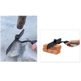 Brick Splitting Chisel Comfortable Long Handle Brick Cutter High Hardness Brick Split Tool Masons' Construction Tools