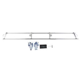 9ft 2.7m Rail Mill Guide System 4 Crossbar Kit Aluminum Alloy Chainsaw Mill Guide Rail (Option: as picture)