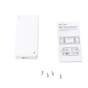 Smart Switch Module 10A Voice Control Smart Home WiFi Switch for Tuya APP for Lamps Fans Refrigerators (Option: 1PCS-white)
