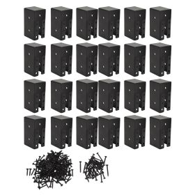 24 Pcs Concealed Joist Hanger Steel Powder Coated Beam Swing Handrail Joist Bracket for 2x4in Wood (Option: as picture)