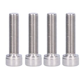 4Pcs Hex Bolt Socket Cap Screw A2 Stainless Steel 1.25mm Fine Pitch Fastener HardwareM10x40 (Option: M10x40)