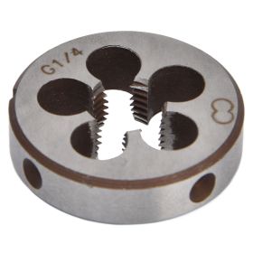 Thread Die G1/4 Alloy Steel 5 Chip Holes Accurate Accessory Tool for Pipe Threading (Option: as picture)