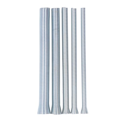 Spring Tube Bender Set for Copper Aluminum Thin Wall Steel Tubing 5/8in 1/2in 3/8in 5/16in 1/4in