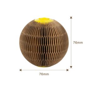 Free from EU Magic Organ Cat Scratching Board with Bell Cat Toy Grinding Claw Cat Play Scratch Climbing Frame Corrugated Paper (Color: Basic, size: 3PCS)