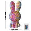 2023 Newest LED Night Light 16Color Rainbow Rabbit Night Light Touch Sensor Room Decor Cute Gift for Kids Children Table Lamp