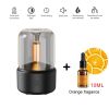 120ML Candlelight Aroma Diffuser Air Humidifier Romantic Light Portable Essential Oils Diffuser Mist Maker Fogger Purifier Home