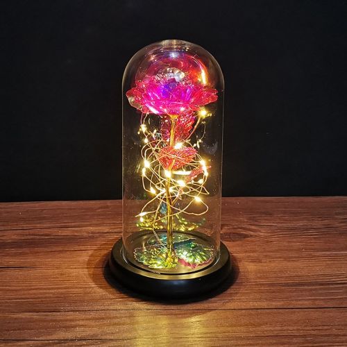 2023 LED Enchanted Galaxy Rose Eternal Rose Forever Rose In Glass Valentines Day Gift for Girlfriend Christmas Wedding Birthday 2023 LED Enchanted Galaxy Rose Eternal Rose Forever Rose In Glass Valentines Day Gift for Girlfriend Christmas Wedding Birthday