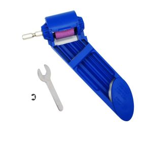 Grinding Wheel Drill Bit Sharpener Grinding Wheel Power Tool Hand Tools Nail Drill Bits Set Sharpener For Step Drill Accessories (Ships From: China, Color: Blue set)