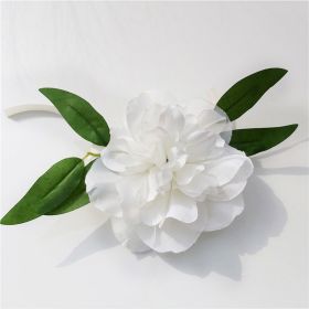 White/Red Rose Artificial Flower Wedding Car Decor Kit Bridal Car Decorations Romantic Fake Rose Ribbons Silk Flower Door Handle (Ships From: CN, Color: 9pcs B flowers)