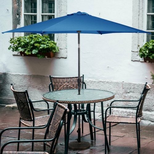 10 Feet Outdoor Patio Umbrella with Tilt Adjustment and Crank 10 Feet Outdoor Patio Umbrella with Tilt Adjustment and Crank
