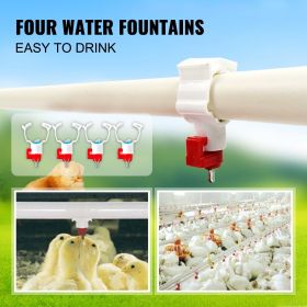 VEVOR Galvanized Poultry Feeder Holds Feed Chicken Feeders No Waste Hanging Chicken Feeder with Lid Weatherproof Outdoor Coop Food Dispenser for Duck (Max Capacity: 25 lbs/11.3 kg, Overall Dimension: 11.75x11.75x15.75 in/29.8x29.8x40 cm)