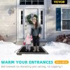 VEVOR Snow Melting Mat, 3 in/h Melting Speed, Heated Outdoor Mats for Winter Entrances, No-Slip Rubber w/Plug, Power Cord, Outlet Timer, Reflective St