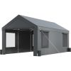 VEVOR Carport, Heavy Duty Car Canopy with Roll-up Ventilated Windows, Extra Large Portable Garage with Removable Sidewalls, Waterproof UV Resistant Al