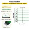 VEVOR Electric Fence Netting, PE Net Fencing with 14 Posts Double Spiked, Utility Portable Mesh for Goats, Sheep, Lambs, Deer, Hogs, Dogs, Used in Bac