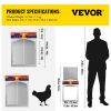 VEVOR Automatic Chicken Coop Door, Auto Open/Close, Gear Lifter Galvanized Poultry Gate with Evening and Morning Delayed Opening Timer & Light Sensor,