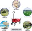 Folding Wagon Garden Shopping Beach Cart