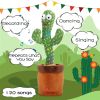 Dancing Cactus Repeat Talking Toy Electronic Plush Toys Singing Recording Lighting Early Education Funny Christmas Gift For Kids