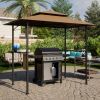 8x 5 FT Grill Gazebo Grill Canopy Double Tiered BBQ Gazebo Outdoor BBQ Canopy