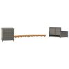 Spa Surround Gray Poly Rattan and Solid Wood Acacia